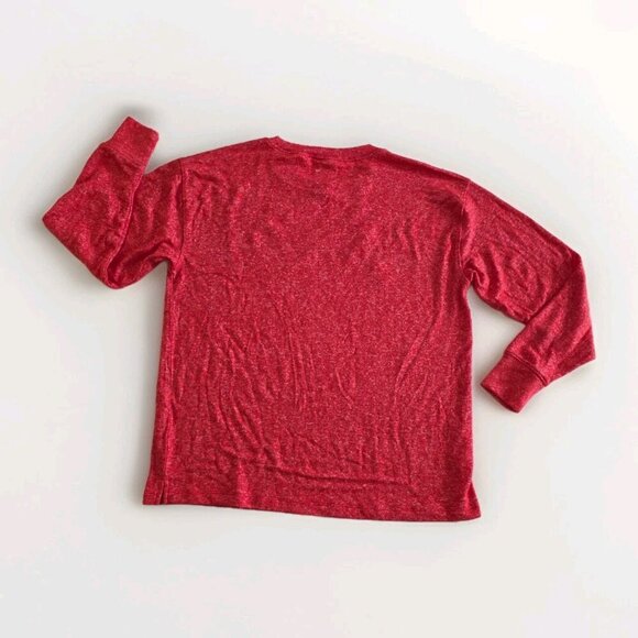 PINK Victorias Secret Pajama Set Women S Heathered Red LS Top Plaid Pants Lounge - Picture 8 of 16